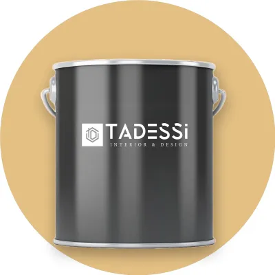 Produktbild von TADESSI Wandfarbe Gelb - Goldocker - abwaschbare Innenfarbe matt - Dispersionsfarbe - Geruchsarm und Lösemittelfrei - 1 Liter Gebinde