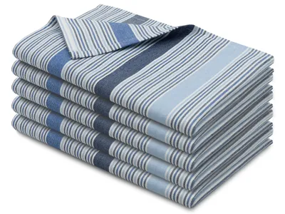 Produktbild von 5er Set Geschirrtücher 100% Baumwolle, 50x70 cm, Blau