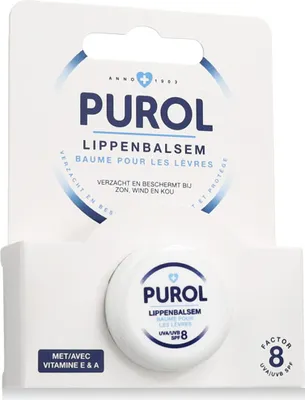 Produktbild von Purol Lippenbalsam für tägliche Lippenpflege mit UV-Schutz SPF 8, 5 ml, parfümfrei