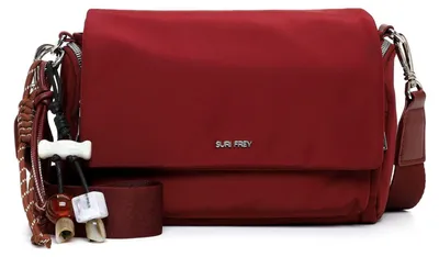 Image de SURI FREY sac à épaule bandoulière Sandey Handbag with Flap Wine rouge foncé