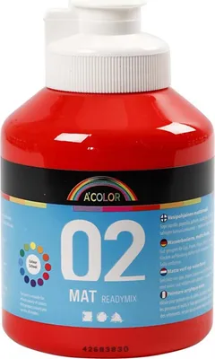 Produktbild von A-Color A-Color Posterfarbe Rot 500 ml