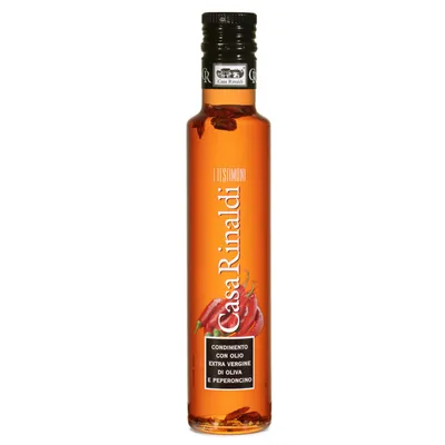 Obrázek produktu pro Casa Rinaldi Olivenöl Extra panenský olivový olej s chilli 250ml