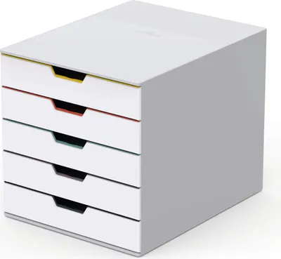 Immagine prodotto di Durable VARICOLOR Mix 5 scatola per la conservazione di documenti Plastica Multicolore, Bianco