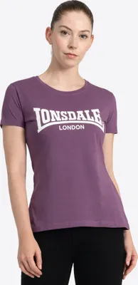 Produktbild von Frauen T-Shirt CARTMEL Aubergine/White S Lonsdale