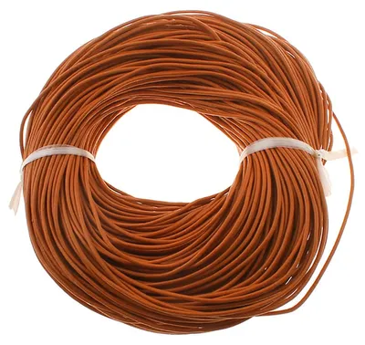 10m Lederband terracotta