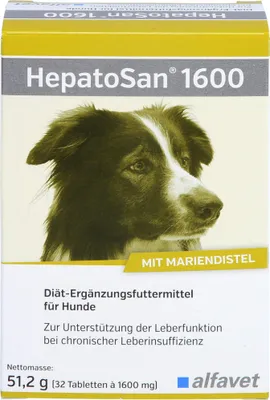 Produktbild von HEPATOSAN 1600 Ergänzungsfutterm. f.Hunde/Katzen, 32 St TAB