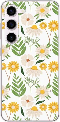 Produktbild von König Design Hülle kompatibel mit Samsung Galaxy S23 Plus Kunststoff Soft Handyhülle - Handy Case Blumenmuster 2