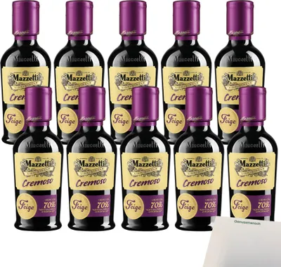 Produktbild von Mazzetti Cremoso 70% Aceto Balsamico I.G.P. & Feige VPE (10x215ml Flasche) + usy Block