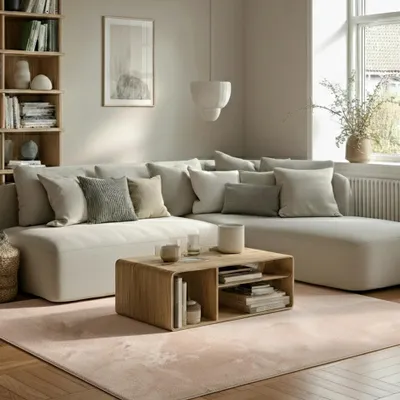 Produktbild von PASSUA Kurzflor-Teppich Plush, rechteckig, 140x300 cm, Beige