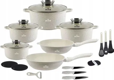Produktbild von Topfset Zilner PREMIUM 21-teilig Keramik
