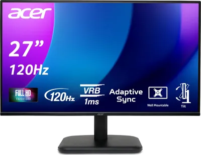Produktbild von Acer EK271 G 27 Zoll Monitor – Full HD IPS mit 120Hz und AdaptiveSync