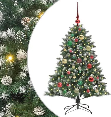 Image de Sapin de Noël artificiel Vert 120 cm PVC, plastique et acier