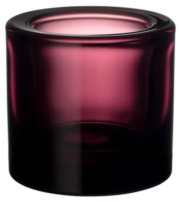 Produktbild von Teelichthalter aus Glas in Violett, 6 cm