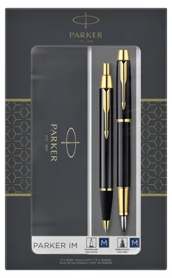 Zdjęcie produktu dla PARKER Füller & Kugelschreiber DuoSet Black G.T IM M Geschenkbox