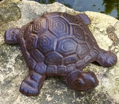 Produktbild von Schildkröte gross Dekoration Steinbeet Terrasse Teich, Eisen