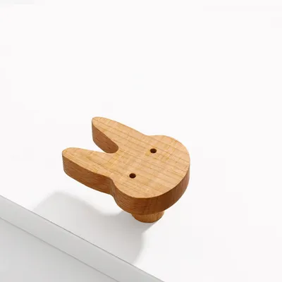 Produktbild von Holz-Ladeknöpfe, 2 Stück, Tiermotiv, für Kinderzimmer