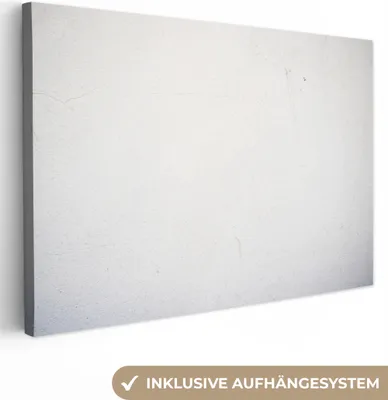 Produktbild von OneMillionCanvasses® - Leinwandbilder - 150x100 cm, Beton - Weiß, Wandbilder Kunstdruck Wanddekoration