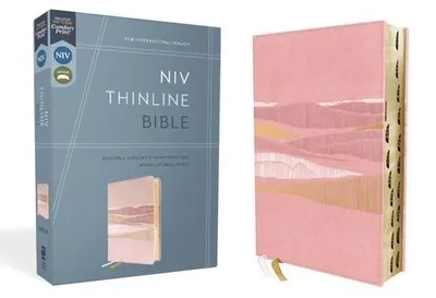 Produktbild von Niv, Thinline Bible, Leathersoft, Pink, Red Letter, Thumb Indexed, Comfort Print