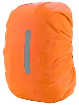 Produktbild von Regenschutz für Rucksäcke Orange L (40-50L) wasserdicht reflektierend