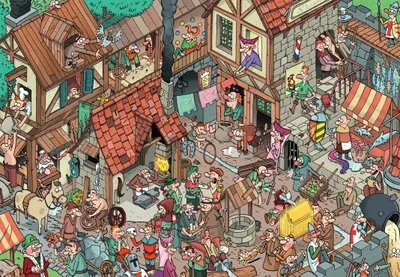 Produktbild von Grafika Puzzle Mittelalter - 1000 Teile Lernspielzeug
