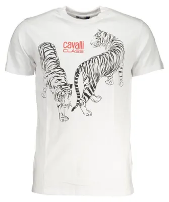 Produktbild von Stylisches Herren T-Shirt in Weiß mit Print & Rundhals - Kurze Ärmel