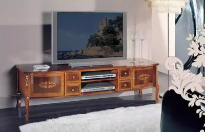 Productafbeelding van Klassieke TV-kast, TV-meubel, houten woonkamer, bruin, meubels, dressoir, commode