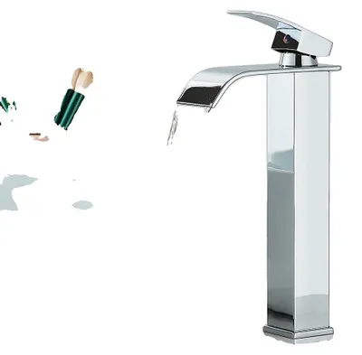 Immagine prodotto di Rubinetto per lavabo, acciaio inossidabile, comando monocomando, cromato lucido