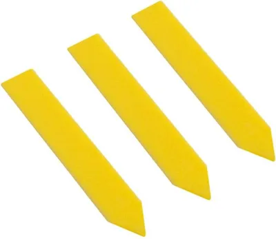 Produktbild von CombiCraft Blanko Kunststoff Stecketiketten Gelb von 1000 Mikron 18x100 mm - 100 Stück