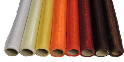 Produktbild von Organza Stoff Rolle Tischläufer 35cm x 3m gekettelt