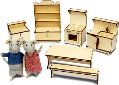 Produktbild von Sam & Julia: Mäusehaus-Zimmer - DIY Möbel-Baukastenset - Küche