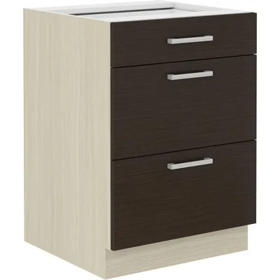 Produktbild von Schubladenschrank CHRYSI – Breite 60 cm, Eiche Ferrara / legano dunkel