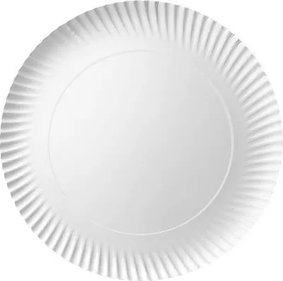 Produktbild von Weiße runde Pappteller 28 cm 100 Stück.