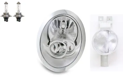 Produktbild von Scheinwerfer passend für BMW Mini R50 R52 R53 04-06 Links + Leuchtmittel Blinker 63126961345 63126930323 63126930325 63126961347 63127198729 69 Johns