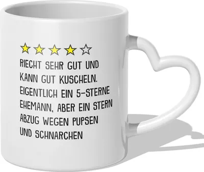 Produktbild von 22Feels Ehemann Geschenk Erster Hochzeitstag Kaffeetasse Männer Ehepartner Tasse Valentinstag für Ihn Geburtstag Weihnachten Liebe Hochzeitsjubiläum (Herzhenkel Weiss)
