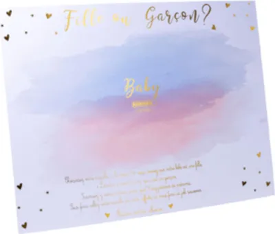 Produktbild von Abstimmungsplakat Boy or Girl mit Stickern 56 x 43 cm - Einheitsgröße