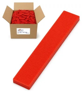Obrázok produktu pre Dištančné podložky na zasklievanie 3x20x100 mm 1000 ks