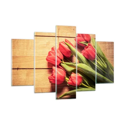 Produktbild von Bilder auf glas - Tulpen Blumenstrauß Sommer Garten - 150x100cm - Glasbilder - Wandbilder - Kunstdruck - Wanddekoration aus Glas - Glas Bilder - Wandbild auf Glas - GEA150x100-2867