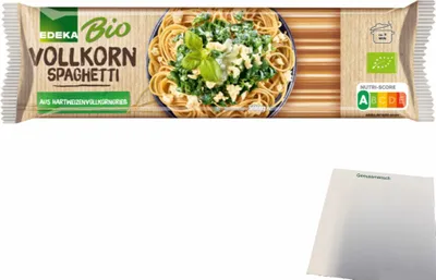 Produktbild von Edeka Spaghetti Vollkorn (500g Packung) + usy Block