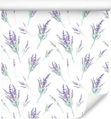 Produktbild von 10m VLIES TAPETE Rolle Blumen Lavendel Blätter Natur Pflanzen XXL