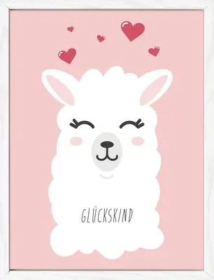 Produktbild von Gerahmtes Bild Glückskind 33x43 cm