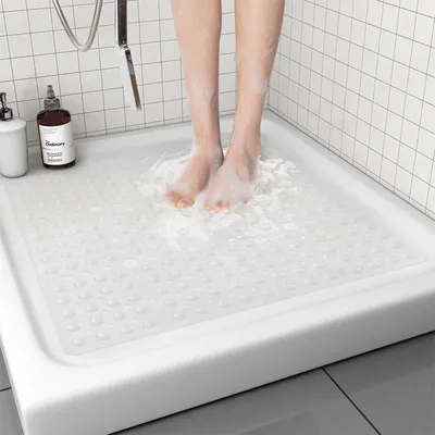 Produktbild von Omgoods – Rutschfeste Duschmatte, 69 x 69 cm, mit Saugnäpfen