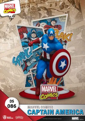 Produktbild von Beast Kingdom Toys Marvel Comics D-Stage PVC Diorama Captain America 16 cm
