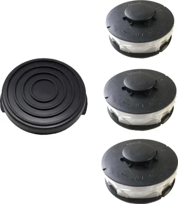 Produktbild von Set 3 Spule 1 Haube verstärkt passend für Gardenline GLR 454 Elektro Rasentrimmer