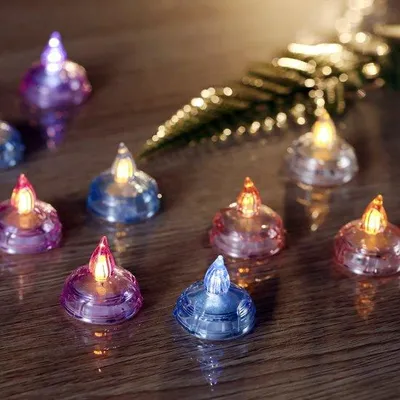 Produktbild von 24 LED Wasserleuchten für Wasserdekoration, Party- und Hochzeitsatmosphäre - farbenfroh
