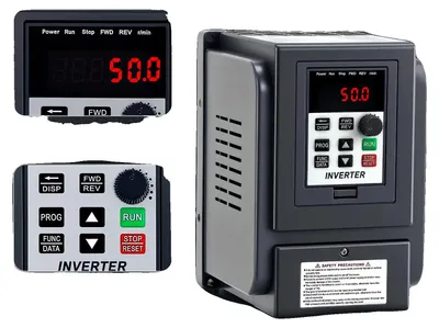 Obrázok produktu pre Frekvenčný menič, menovitý výkon 2,2 kW, integrovaný chladiaci systém, čierny