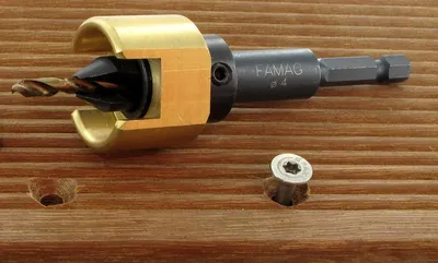 Produktbild von Bohrer-Senker-Satz 4mm mit Tiefenanschl.