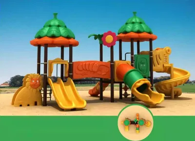 Image de Aire de jeux pour enfants Jungle Aire de jeux tour de jeux toboggan
