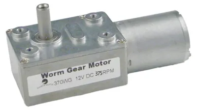 Schneckengetriebemotor 370WG 12V DC 375RPM, 0,4 kg·cm, D-Welle 6 mm