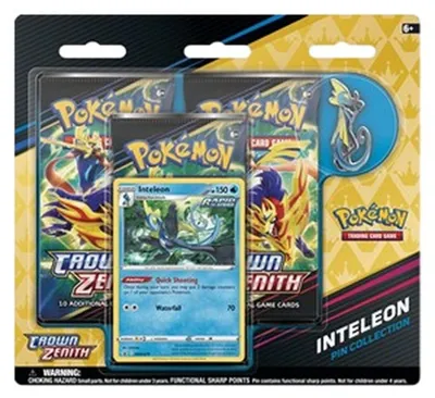 Produktbild von Pokemon Crown Zenith: Inteleon Pin Collection 3-Pack Blister