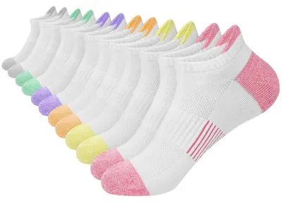 Obrázok produktu pre Ponožky pod tenisky, dámske, 6 párov, bavlna, priedušné, do členku, športové